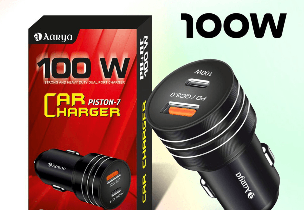 AARYA Piston-7 100W Car Charger