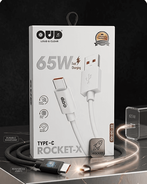 OUD Rocket-X 65W Fast Charging Type-C Data Cable