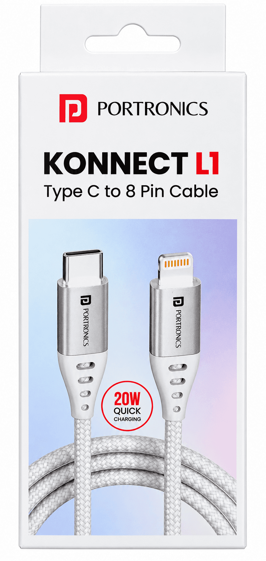Portronics Konnect J9 5-in-1 Multi-Functional Charging Cable