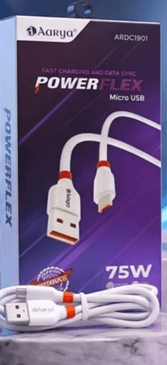 AARYA PowerFlex Type C Cable Fast Charging & Data Sync Cable