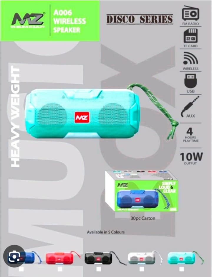 MZ A006 Disco Series Wireless Speaker