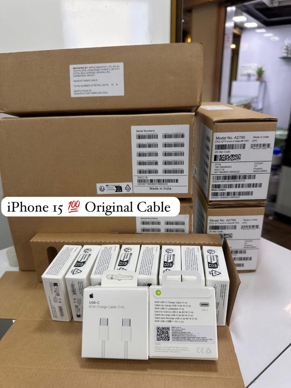 Apple USB-C 60W Charge Cable (1m)