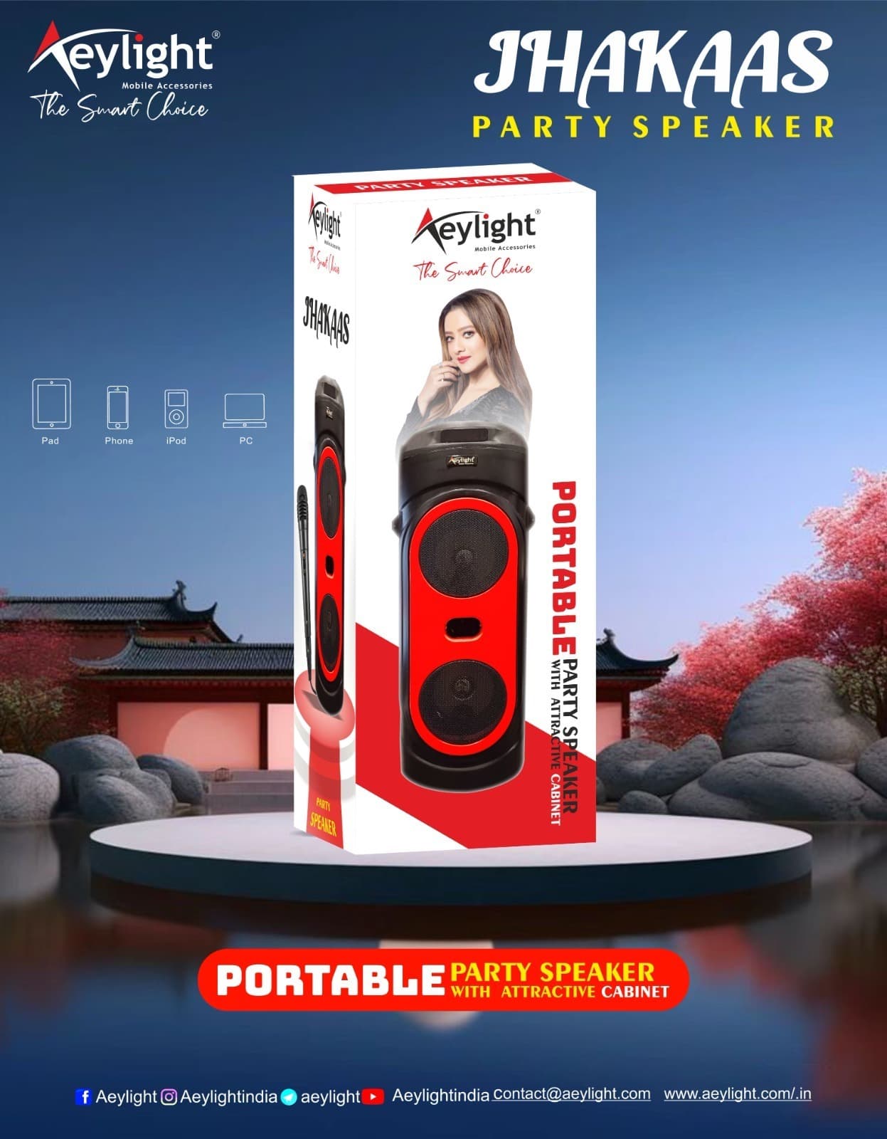 Eylight Jhakaas Portable Party Speaker