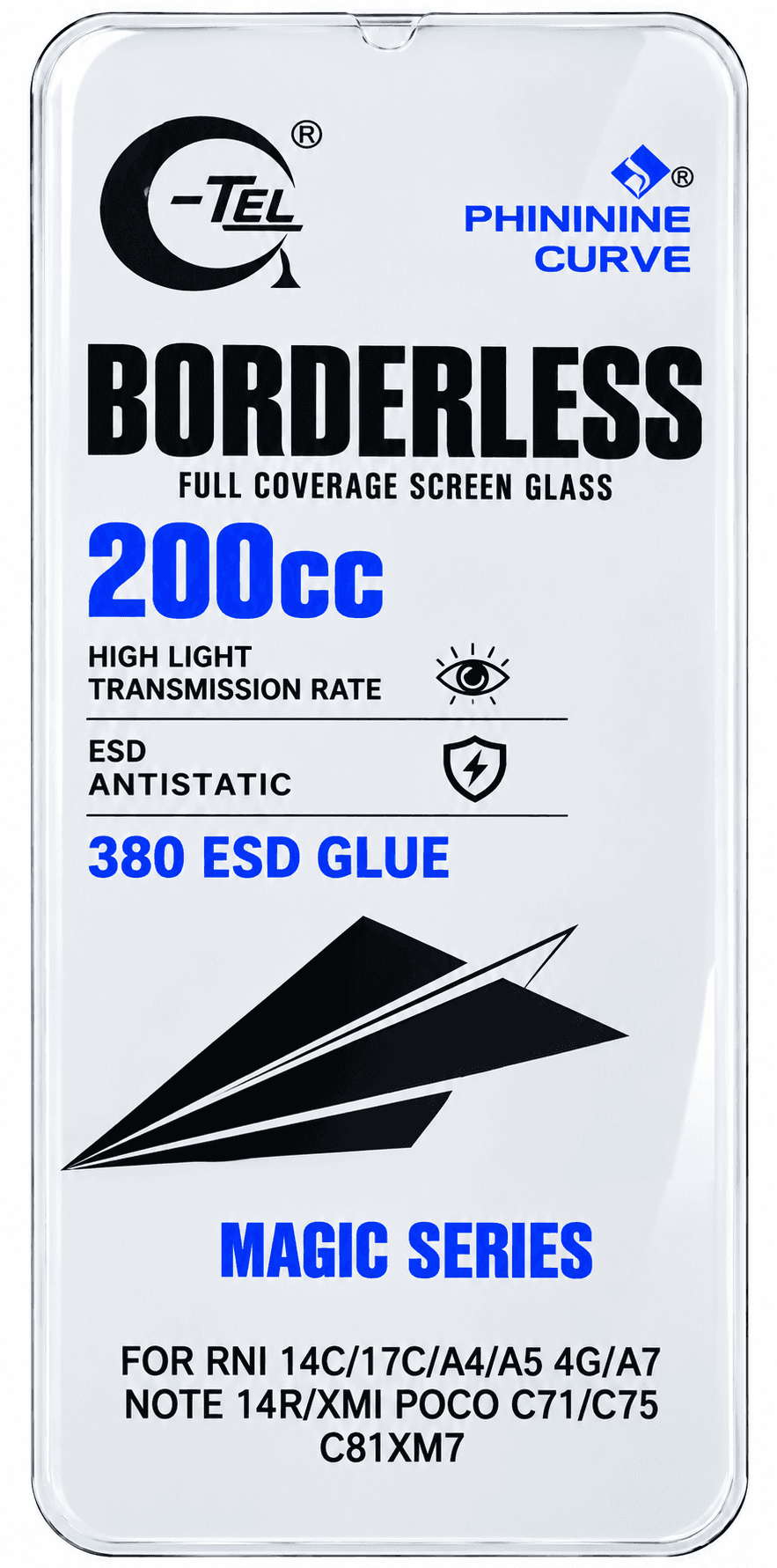 G-TEL Magic Series 200CC Borderless Tempered Glass