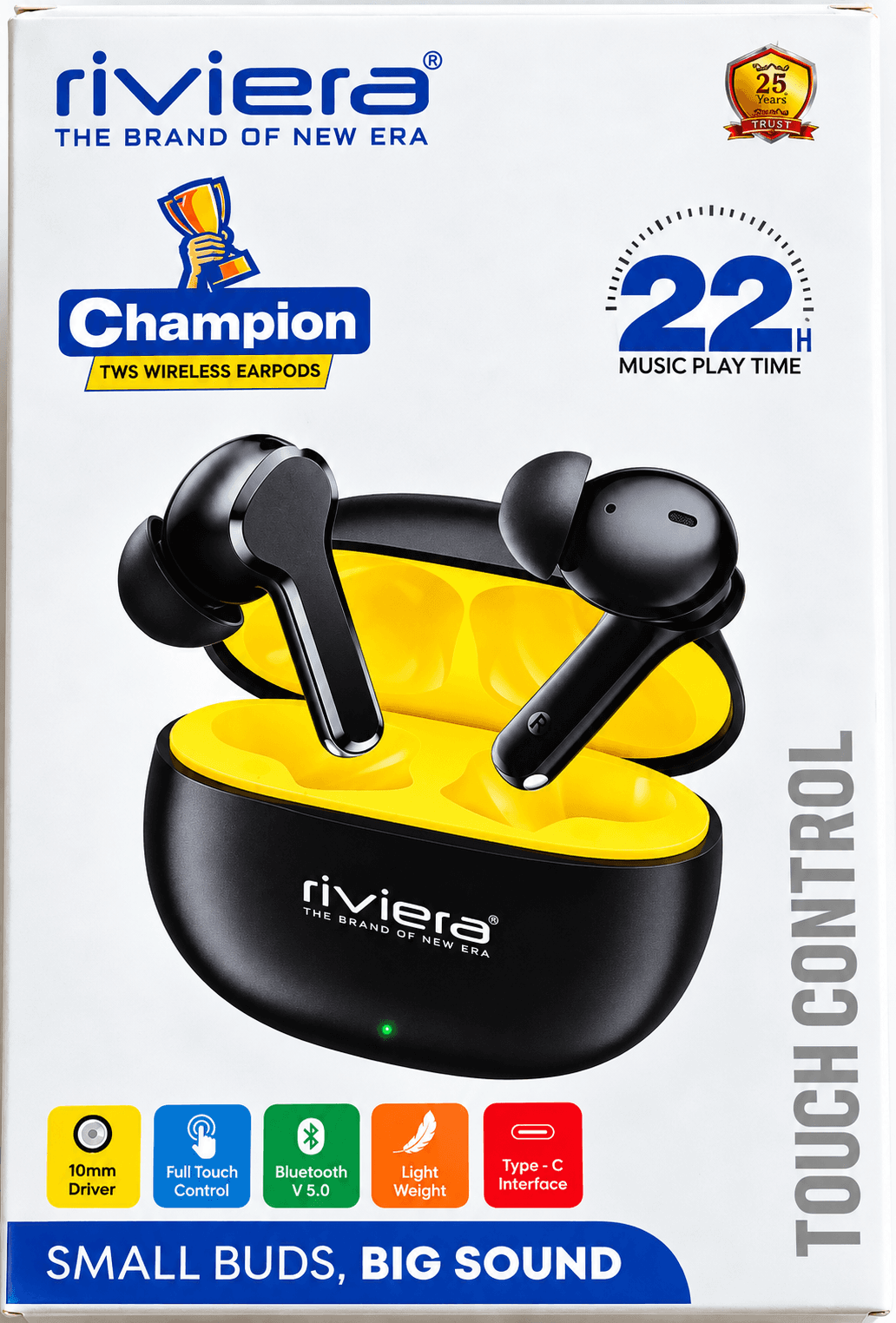 Riviera Champion TWS Wireless Earbuds