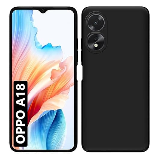 Fashionury Liquid Silicon Back Cover for Oppo A18