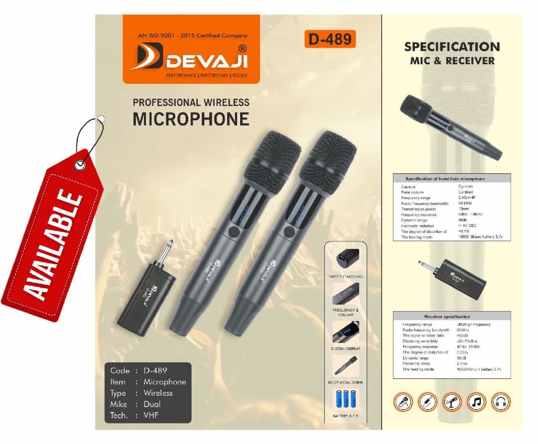 PROFESSIONAL WIRELESS MICROPHONE DUAL