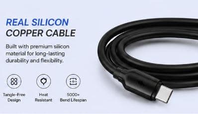 GINEX GX-28T 6A USB to Type-C Super Fast Charging Cable image 3