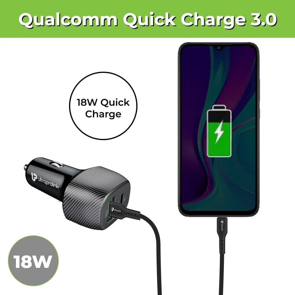 38W PD + QC 3.0 Car Charger with Type C-C Cable image 3