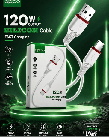 OPPO 120W Silicon V8 Fast Charging Cable