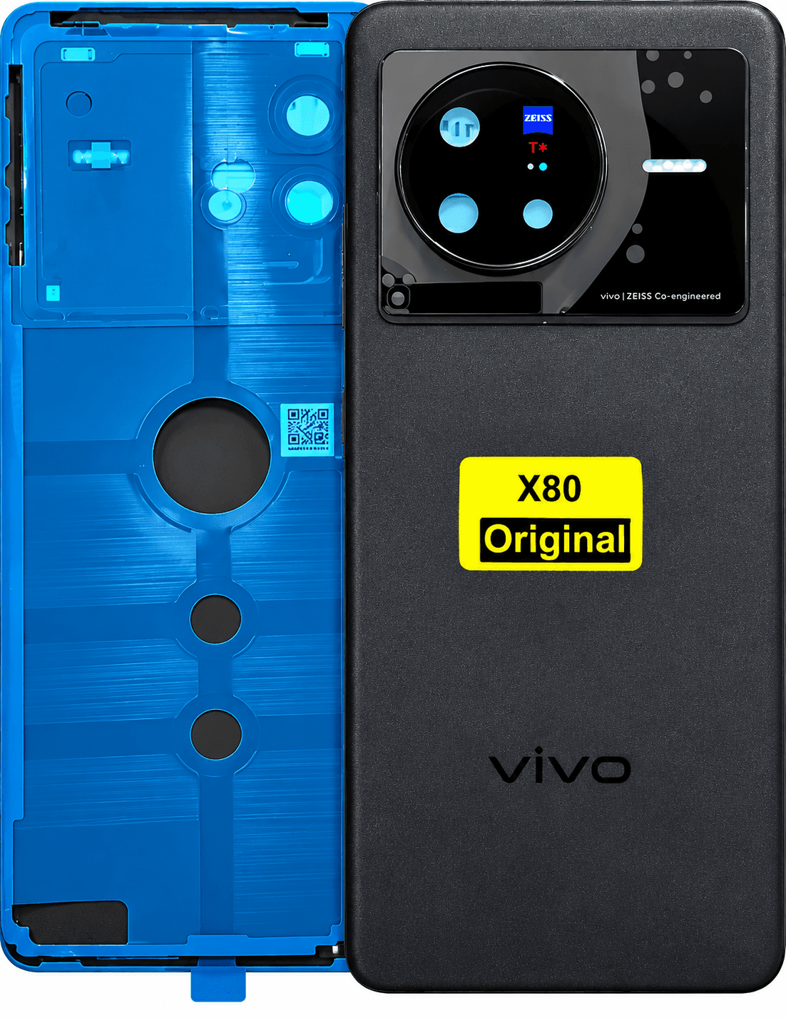 Vivo X80 / Vivo X80 Pro Smartphone Back Panel Back Glass With Camera Lens