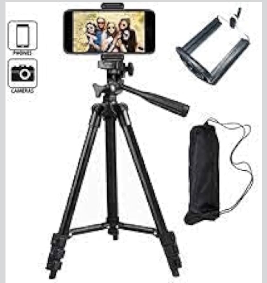3120 Lightweight Adjustable Portable & Foldable Tripod Stand for Mobile Phone Holder image 6