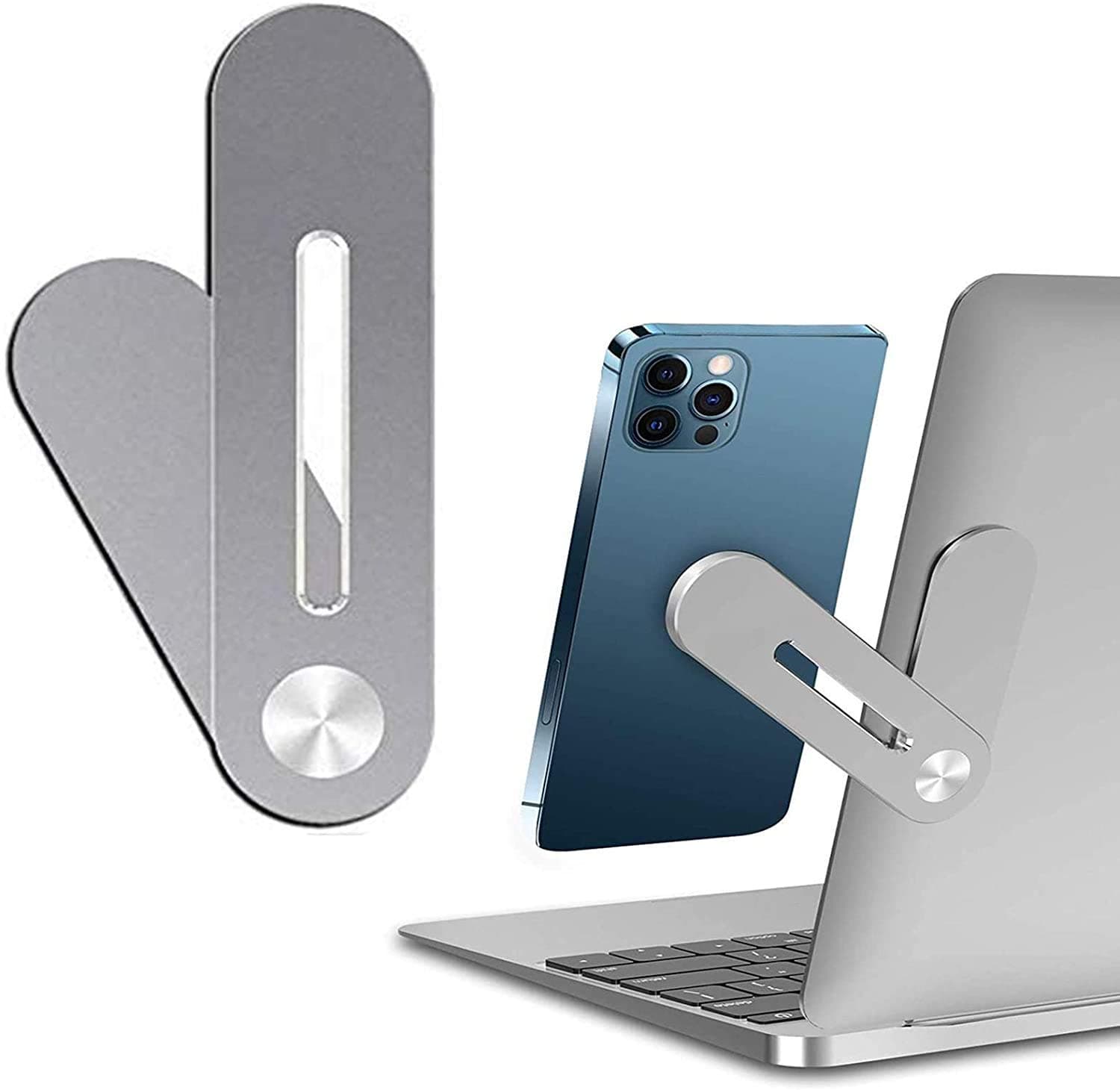Laptop Side Mount Clip Magnetic Phone Holder
