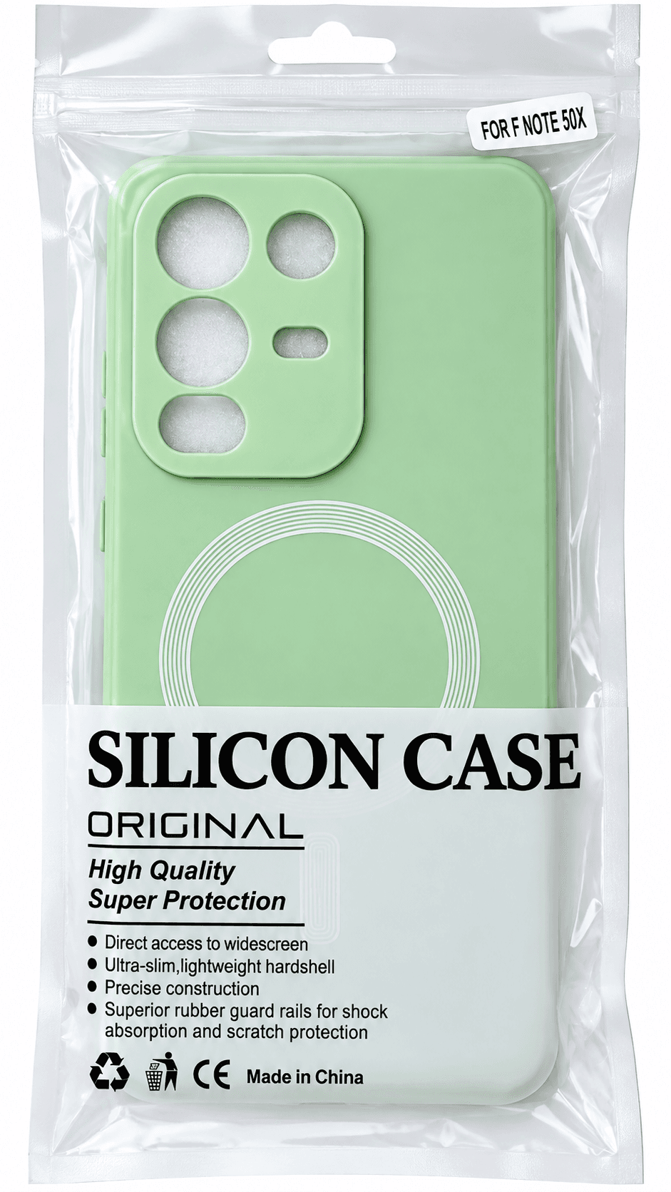Silicone Back Cover For Tecno Note 50X 5G (verify Fit)