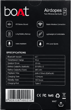 Boat Airdopes T-2 Twin Wireless Earbuds