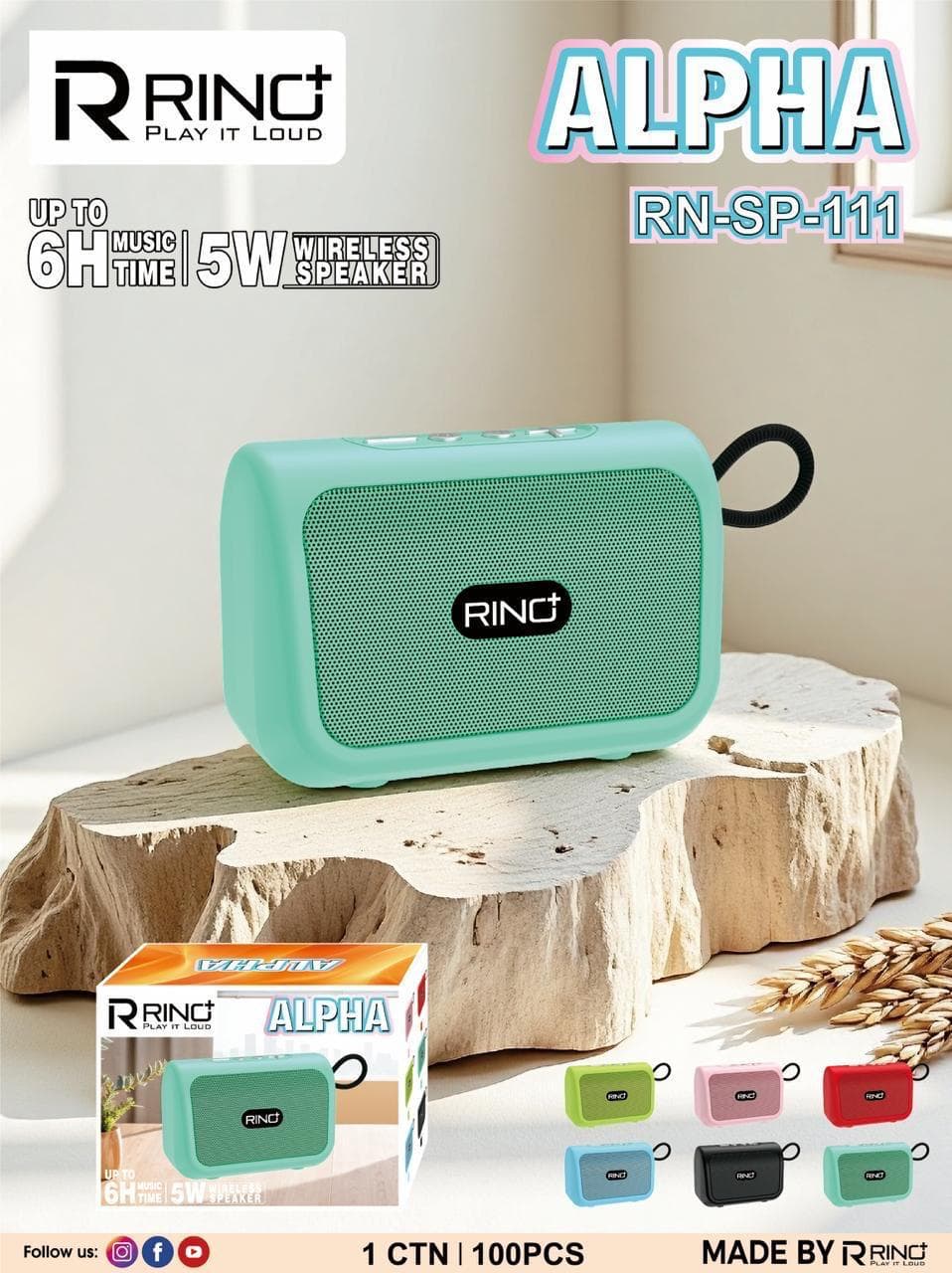 Rino Alpha RN-SP-111 Wireless Speaker