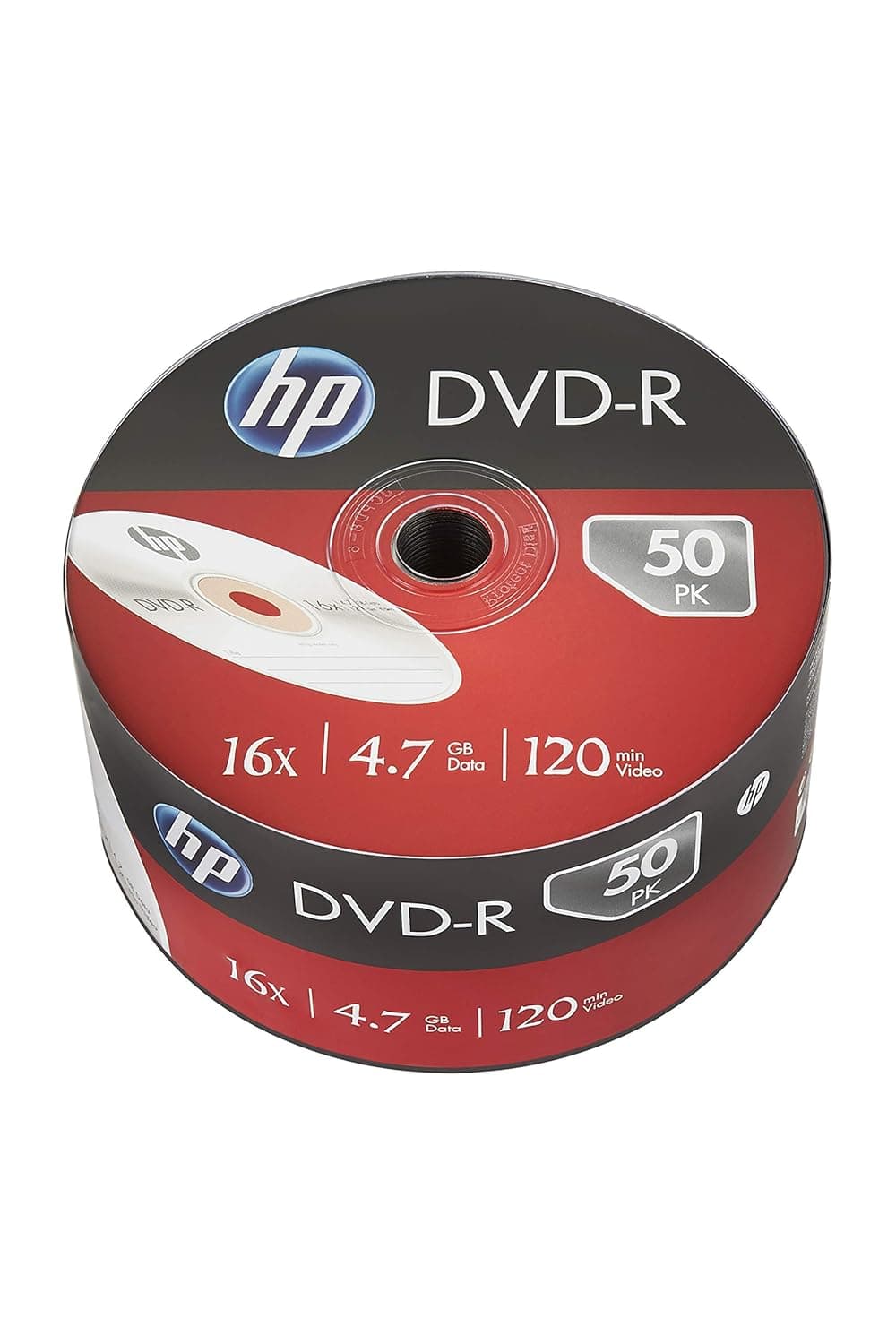 HP DVD R 4.7GB 16X Logo 50pk Bulk 50Pack Shrink