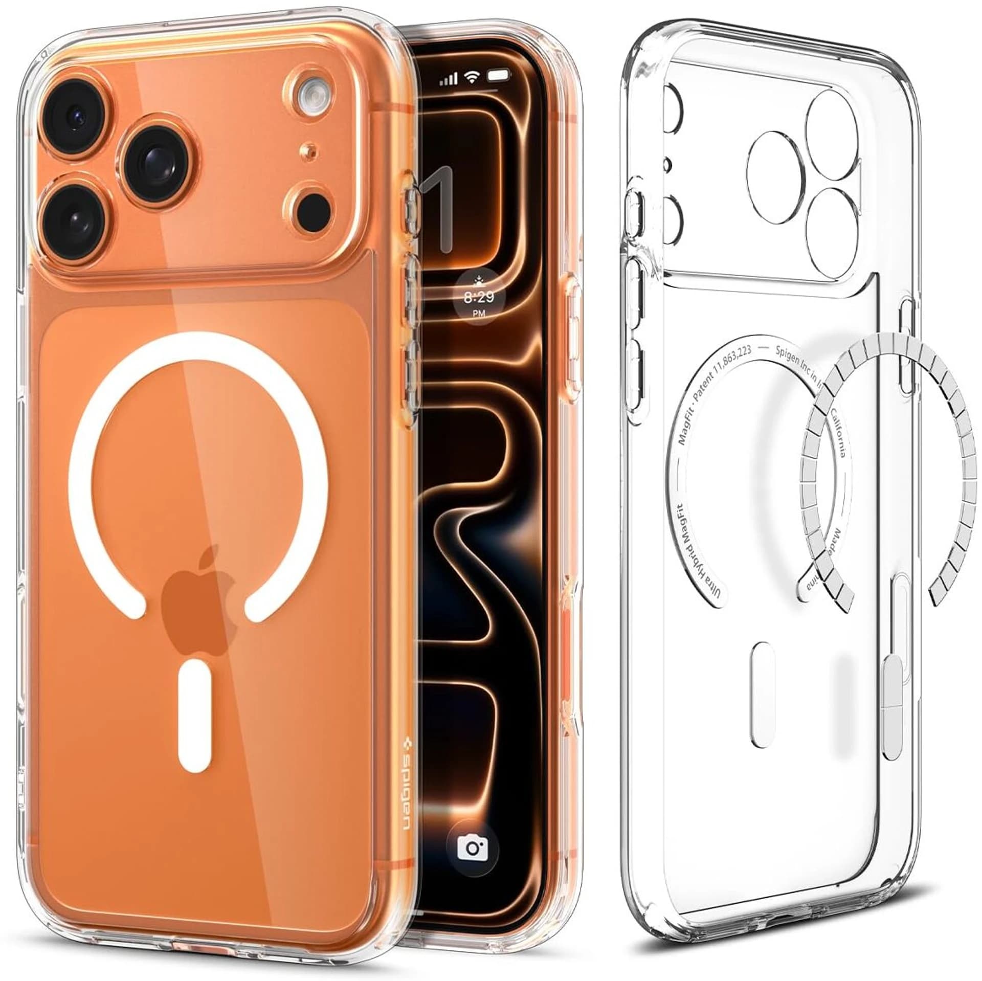 IPhone 17/ 17pro/ 17pro max series crystal magsafe back cover image 5