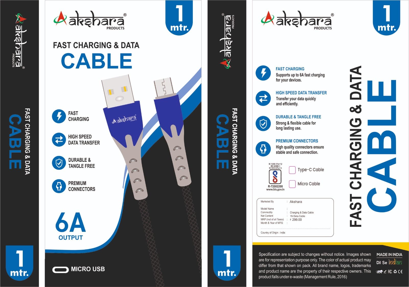 Akshara Fast Charging & Data Cable – Type-C image 2