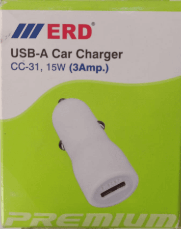 ERD USB-A Car Charger CC-31