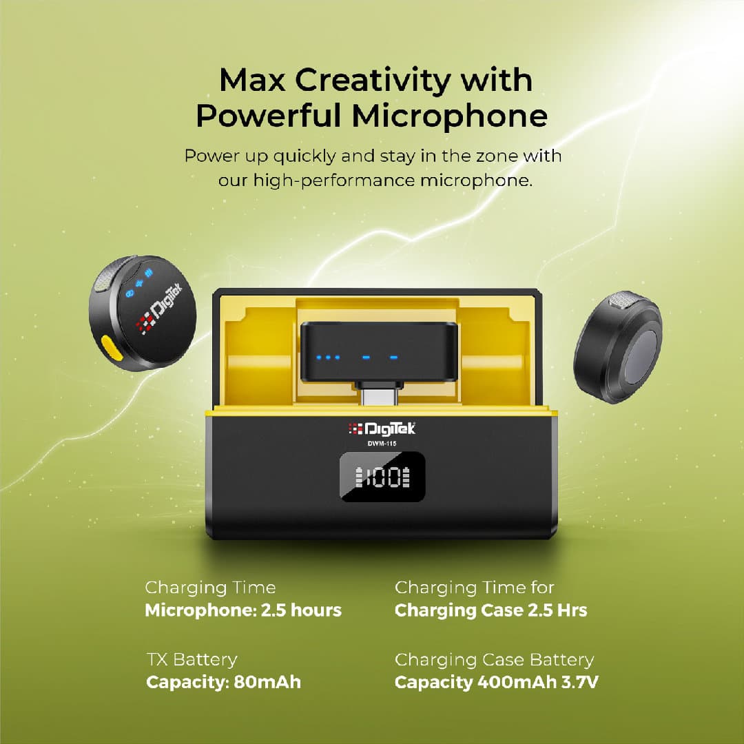 DIGITEK (DWM-115) 2-in-1 Wireless Microphone image 3