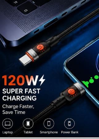 GiNEX GX-24CC 120W USB Type-C to Type-C Data Cable image 4