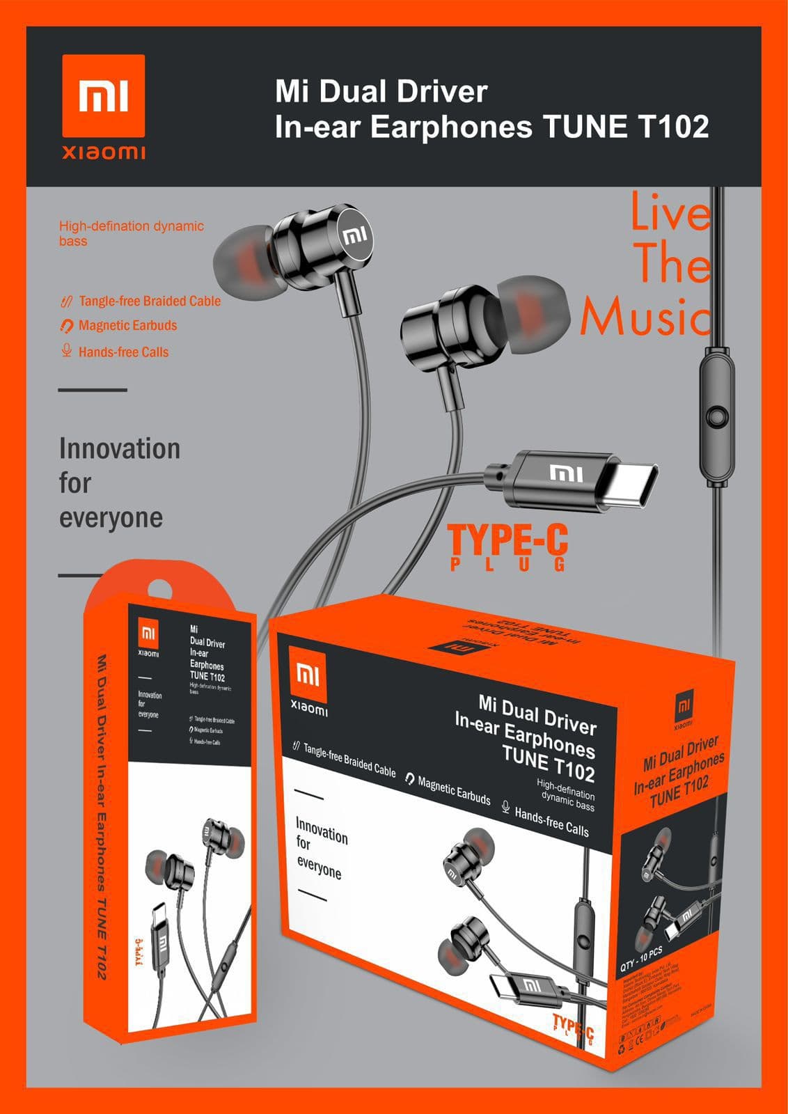 Mi Dual Driver Earphones TUNE T102