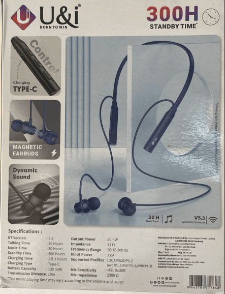 U&i Possible Series Wireless Neckband