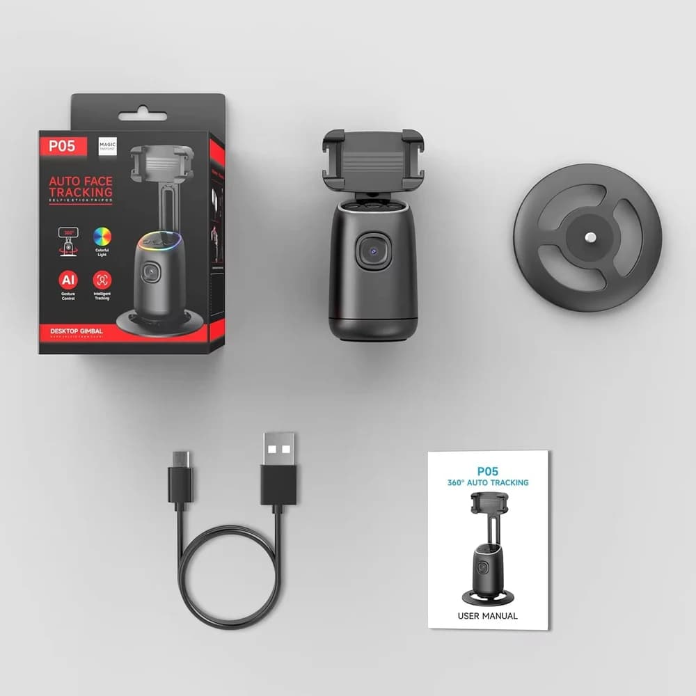 P05 Selfie Stick Tripod Desktop Gimbal