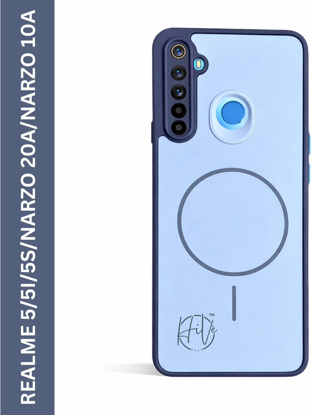 Back Cover for Realme 5, Realme 5i, Realme 5s, Realme 5A, Narzo 10A