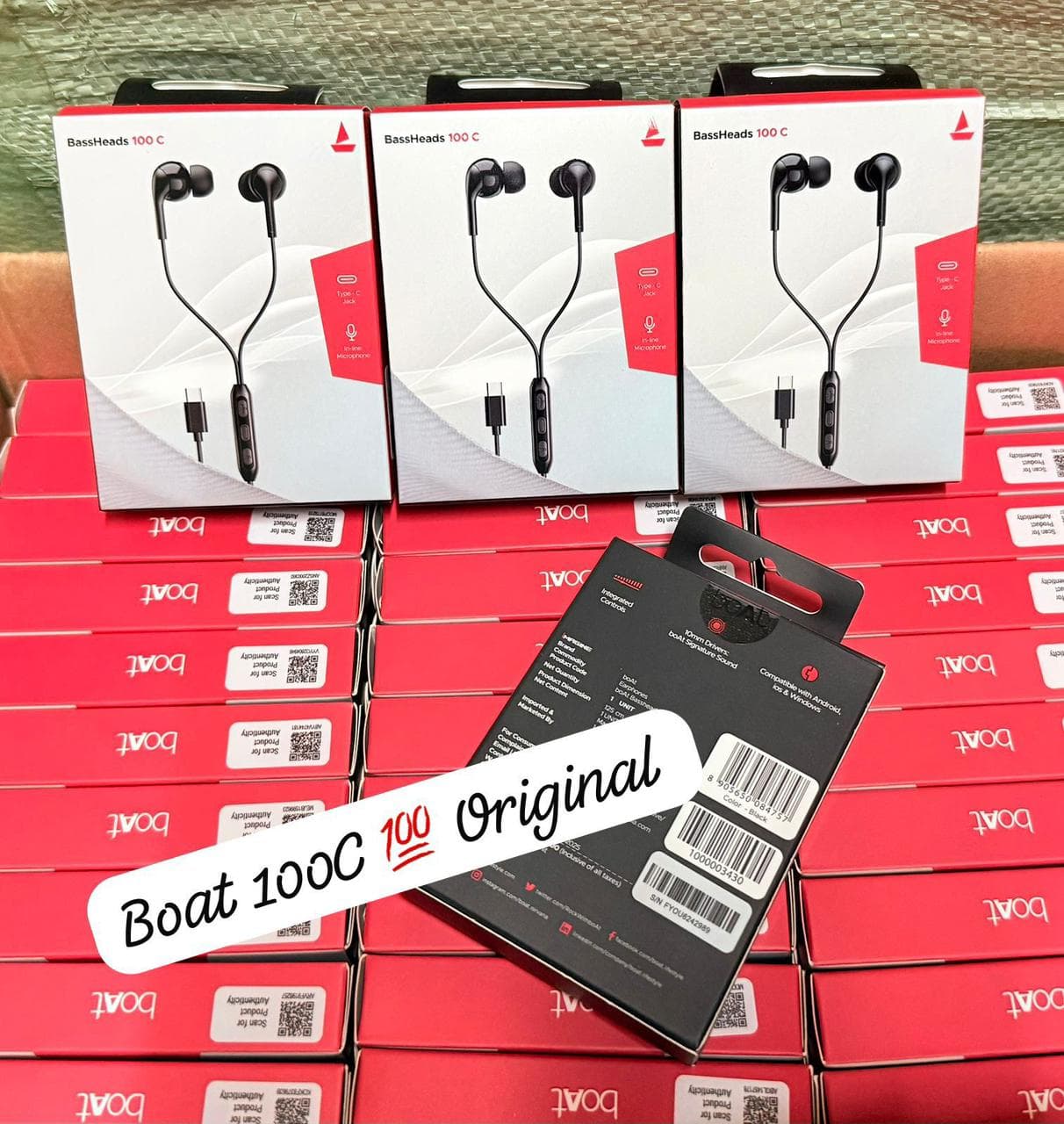 boAt BassHeads 100 C Wired Earphones (Type-C)