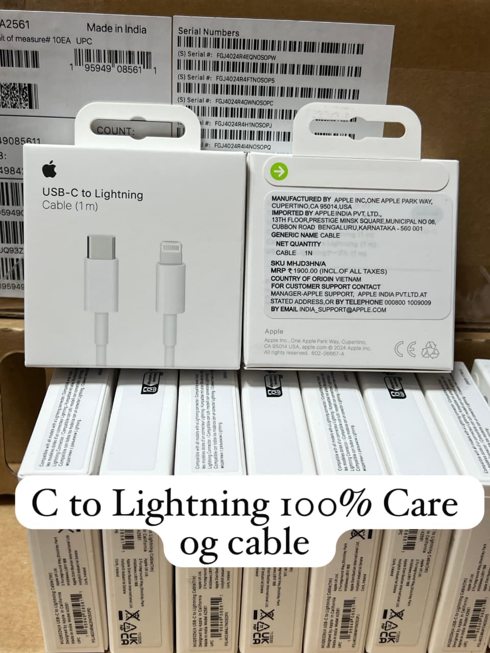 Apple USB-C To Lightning Cable 1m Original