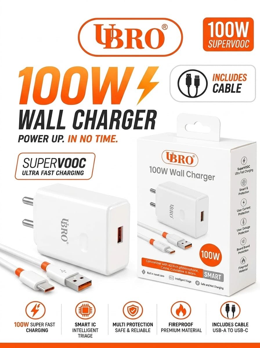 UBRO 100W Wall Charger UA-01