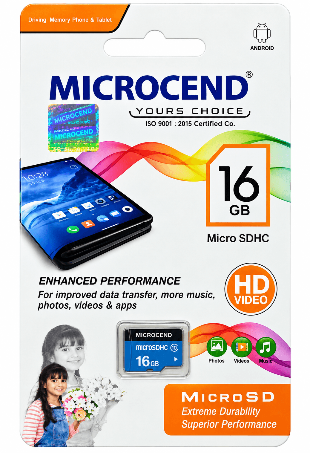 Microcend 16GB MicroSDHC Memory Card