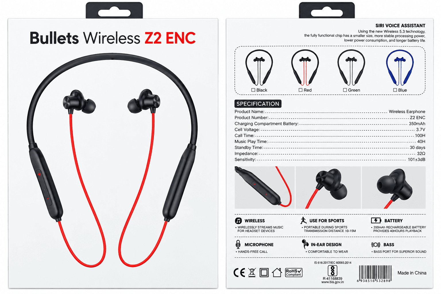 OnePlus Bullets Wireless Z2 ENC