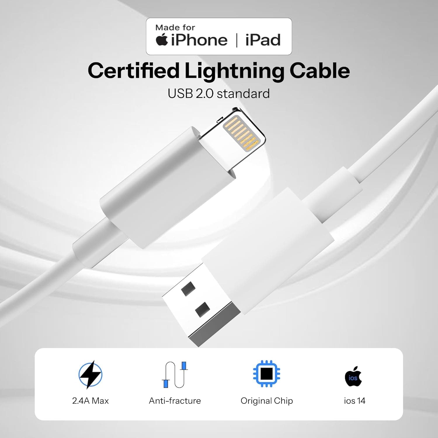 iPhone 7 Lightning to USB Cable image 3