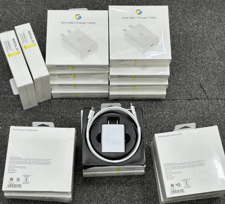 Google 30W USB-C Charger + USB-C To USB-C Cable Combo Pack