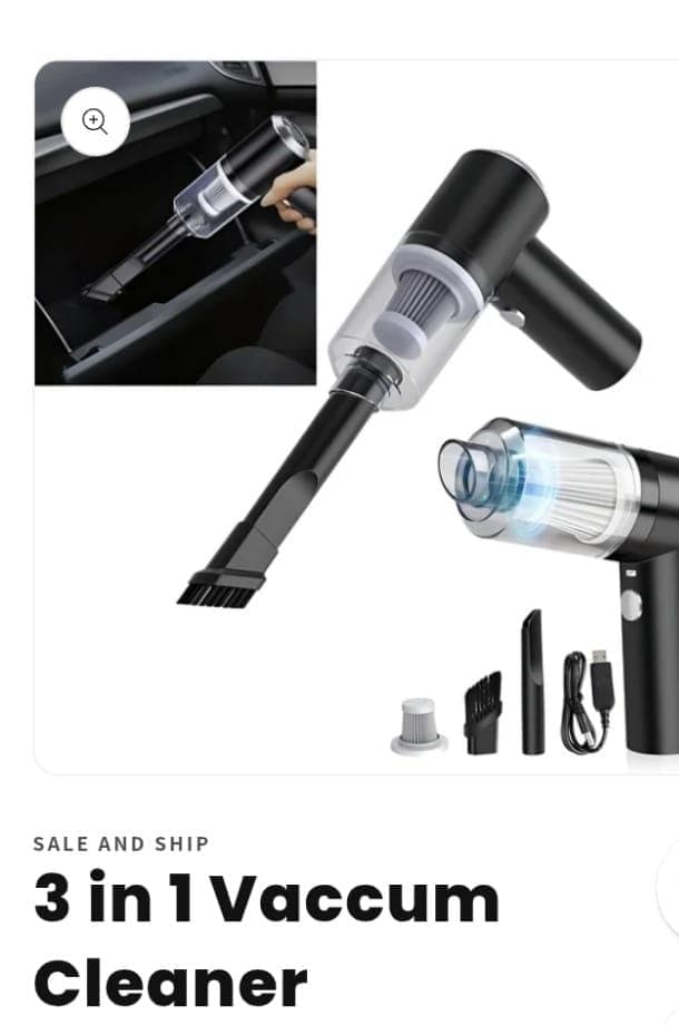 3-in-1 handheld vacuum cleaner: image 2