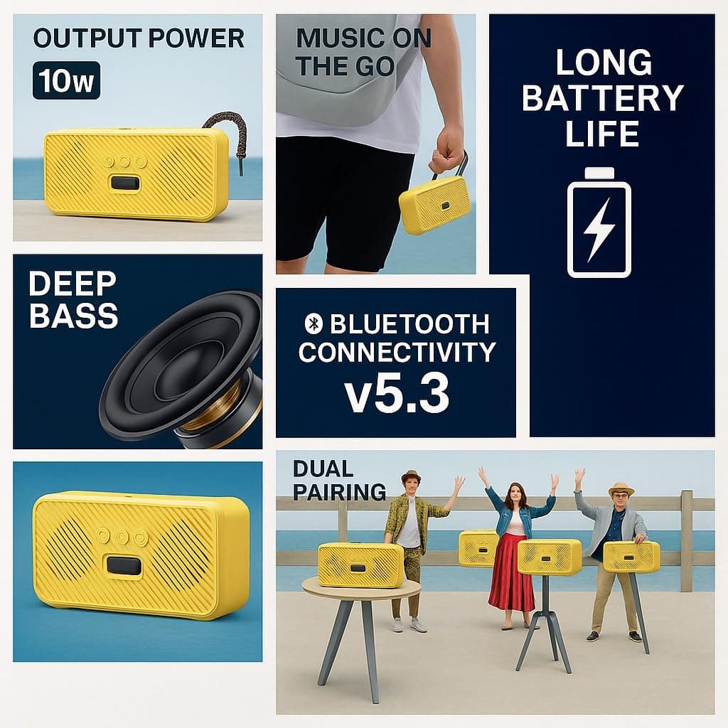 QUCIN QC 88 SP Portable Wireless Speaker image 3