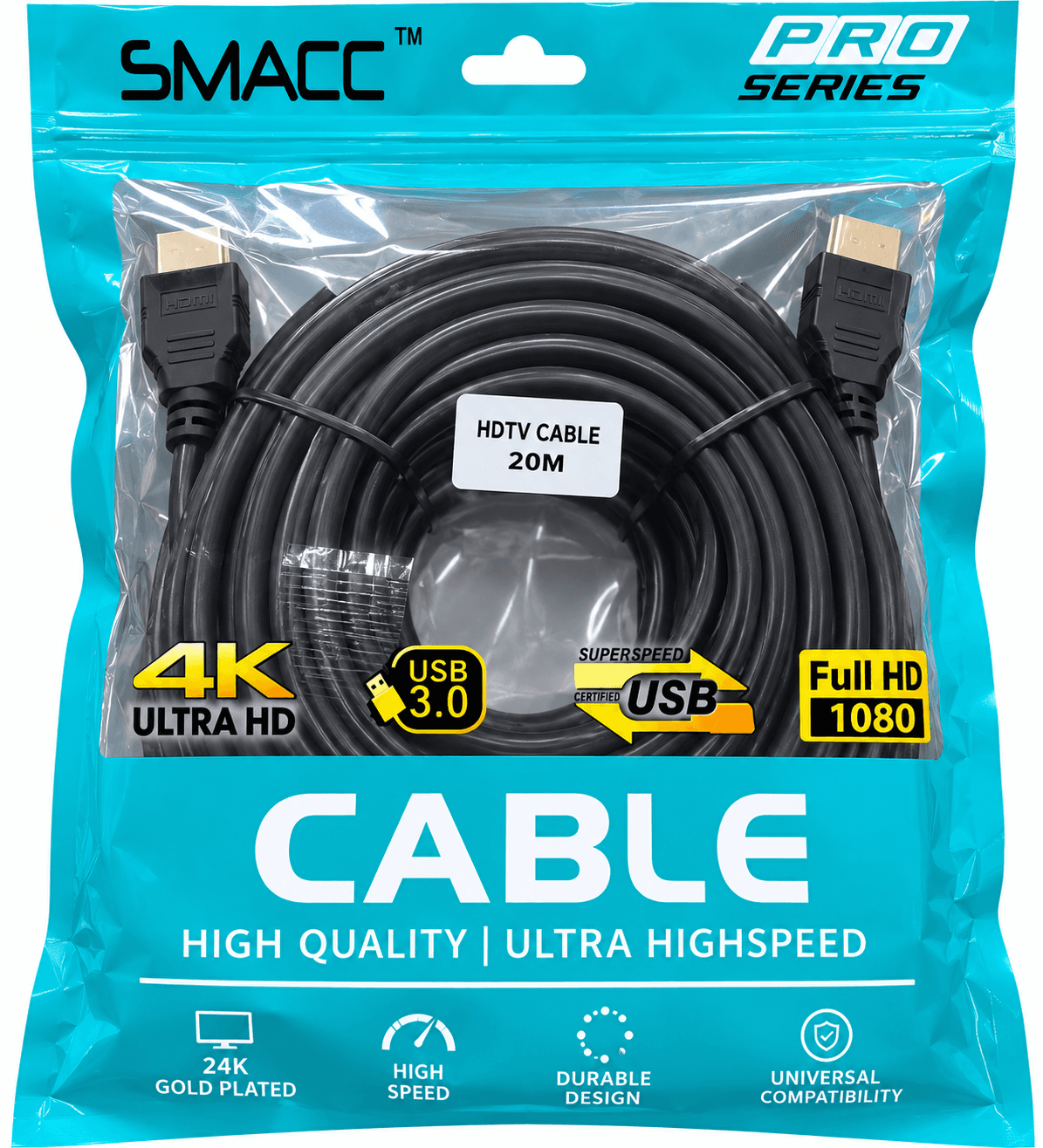 SMACC Pro Series HDTV Cable (20 Meters)