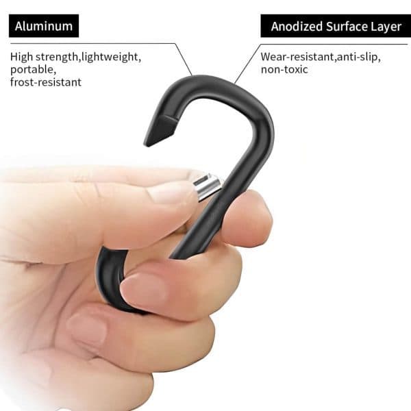 S-Type Carabiner Hook Keychain Clip image 3