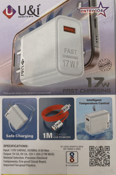 U&i Moddy Series 17W Fast Charger image 2