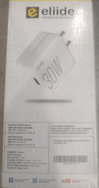 ELIIDE Konnect 30W Wall Charger image 2