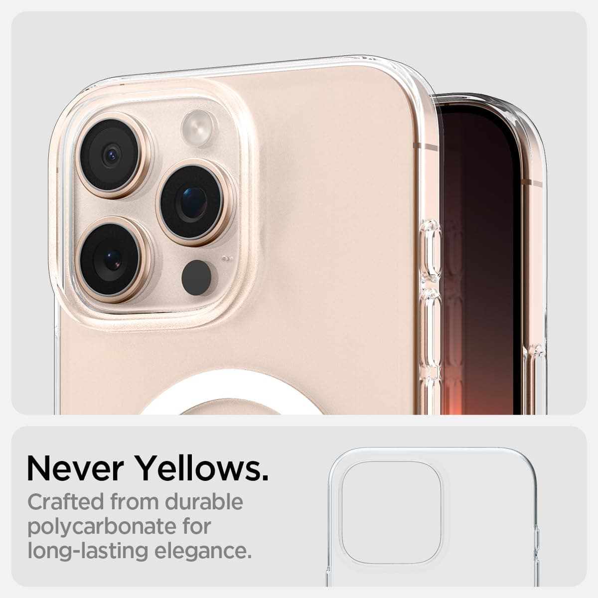 Clear Crystal Magsafe Back Cover Case for iPhone 16 Pro image 4