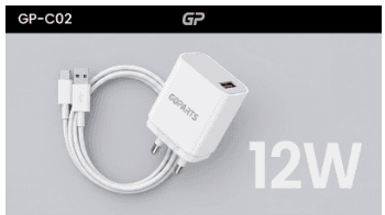 GOPARTS 2.4A Single USB Wall Charger with Type C Cable image 2