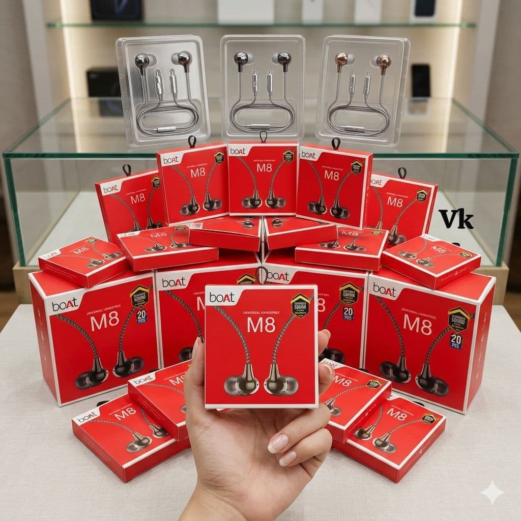 BOAT M8 3.5MM WIRED EARPHONE IMPORTED image 1