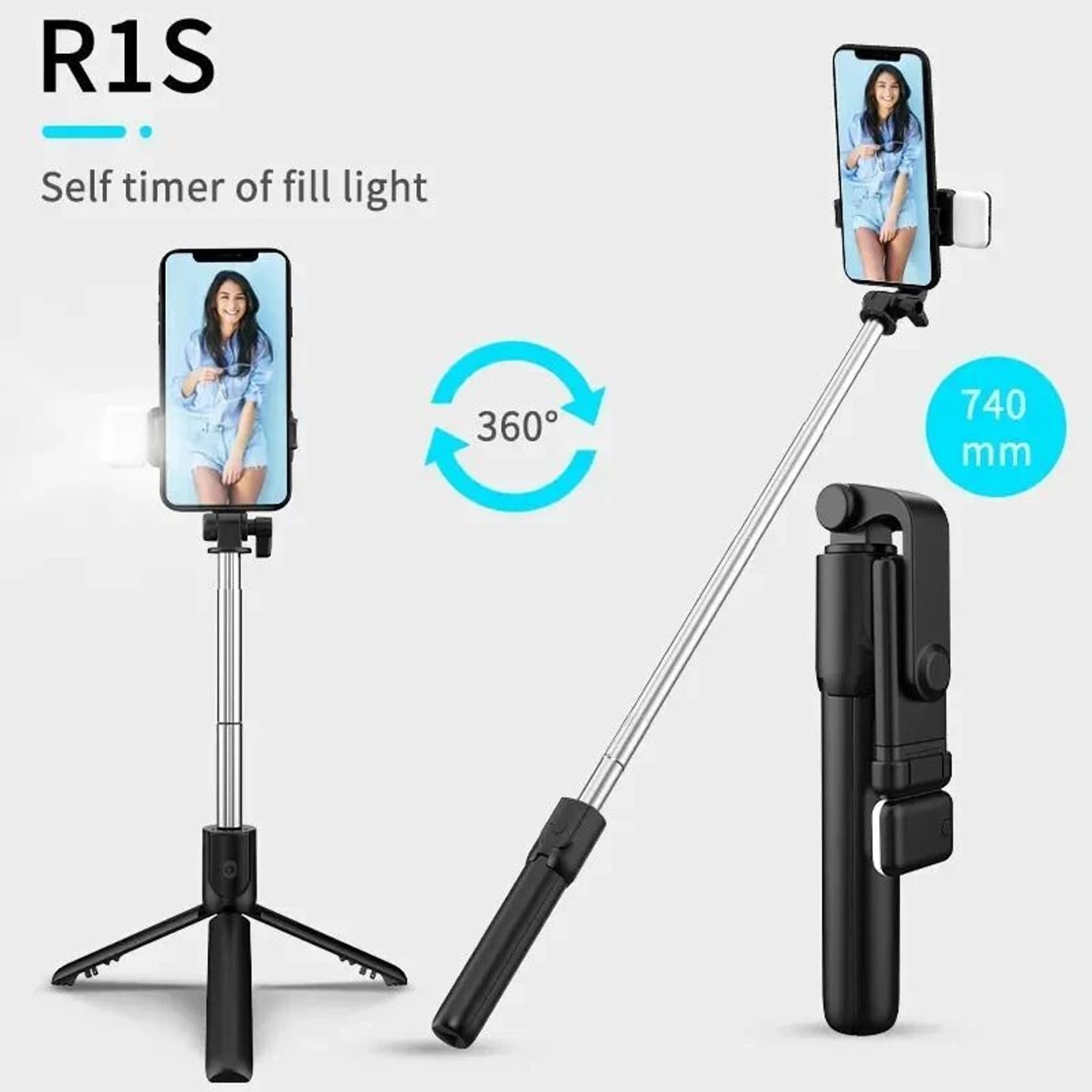 R1S Mobile Phone Bluetooth Selfie Stick image 2