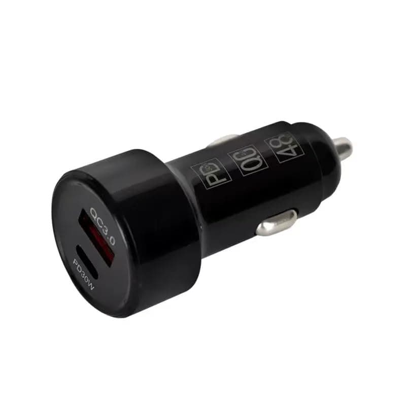 48W Dual Port Fast Car Charger PD 30W QC 3.0 image 2