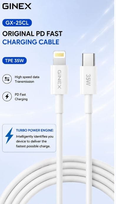 GINEX GX-25CL Original PD Fast Charging Cable image 4