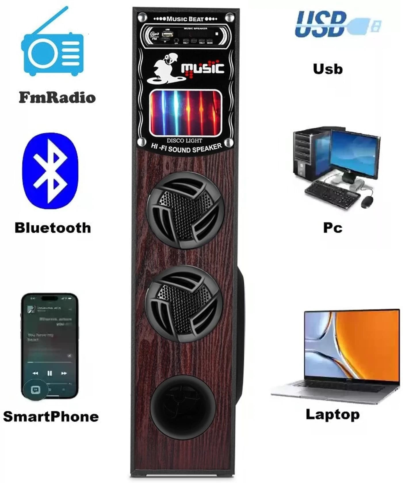 Multimedia Tower Speaker 25000W image 2